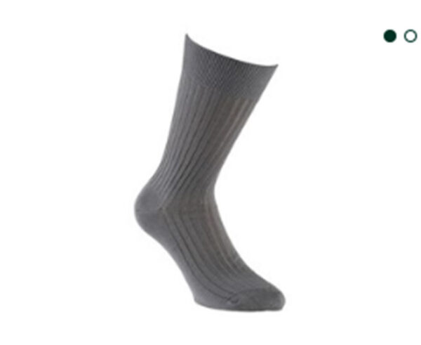 Chaussettes ville homme fil d’Écosse Gris