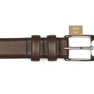 Ceinture costume homme Marron patiné - RAMSGATE SILVER