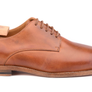 Derbies homme Châtaigne Patiné semelle cuir - HILPERTON