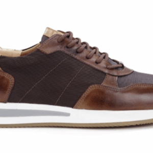 Sneakers homme Chocolat et cuir chateigne - NIRRANDA II